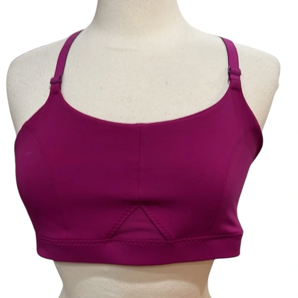 Athleta All In Bra Sculptek Fuchsia Pink SZ XL Medium Support